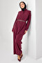 Hijab Double Set N7202 Burgundy - 3