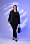 Plus Size Women's Pearl Stone Detailed Shirt Black - 8