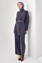 Hijab Double Set N7202 Anthracite - 4
