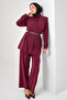 Hijab Double Set N7202 Burgundy - 4