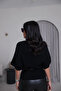Boat Neck Bat Sleeve Belted Sweater - 4