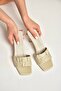 Y820500209 Beige Thin Heeled Women's Slippers - 2