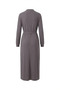 Corded Belted Hijab Dress 2226-02 Gray - 7