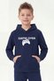 3-Piece Kangaroo Pocket Hooded Sweatshirt for Boys with Mixed Print Detail - 2