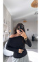 Anthracite Buzzy Off-Shoulder Blouse - 2