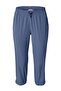 Women Regular Fit Plain Capri Pants, Slate Blue - 2