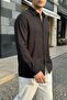 Portela Men's 100% Cotton Premium Oversize Men's Black Shirt - 2