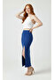 Women's Slit Scuba Pencil Skirt - Diving Fabric/92 cm - 6