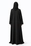Floralina Abaya 2 n 1 – Elegant Buttoned Floral Embroidered Maxi Dress with Matching Hijab - 5