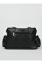 Women's Black Native Washed Leather Shoulder Crossbody Bag - 2