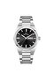 Silver Color Men's Wristwatch |   41mm, Black Dial, Stainless Steel, 10 Atm - 6