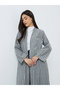 Women Striped Linen Abaya - 2