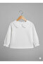 Girl's Lace Collared 100% Cotton Long Sleeve Blouse - 4