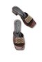 Vesper Mina Women's Heeled Slippers 0012204 Brown Patent Leather - 2