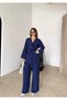 Women's Two-Piece Top and Bottom Set with Tie