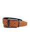Men’s Reversible Leather Belt with Classic Metal Buckle