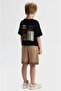Limi̇ Boy's Soft Texture Flexible T-Shirt Shorts Combed Cotton Set