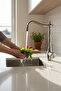 Matte Chrome Inox Retro Kitchen Faucet, Stain and Limescale Resistant, Special Color, Rustic Fixture with Swivel Head - 2