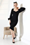 Princess Sleeve Double Breasted Collar Midi Dress - 2