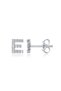 Cercei Diamond Letter E argint 925