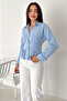 Gold Button Pleat Detailed Shirt – Black Elegance - 2