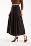 Hijab Buckle Flared Skirt 94 cm Length High Waist Pleated Long Women's Stylish Skirt - 6