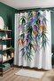 Bathroom Curtain, Colorful Leaves Patterned Shower Curtain, Bathtub Curtain 175X200Cm