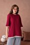 Oversize Crew Neck Knitted T-Shirt Ss26Ts0019 - 5