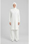 Slit Detailed Tracksuit Set 3083-25 White - 3