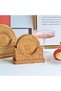 Rattan Bamboo Wicker Round Coasters Set of 6 & Decorative Cup Stand