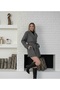 Women's Short Trench Coat with Pockets Belted Wind Cover New Season Outerwear - 3