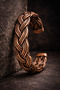 Women's Copper Bracelet Weave Model Healing Thin 100% Pure Copper Bracelet Handcuff - 3