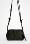 Suede Valeria Black Knitted Textured Crossbody and Shoulder Bag