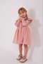 Flower Collar Detail Girl's Dress Pink (with Buckle Gift) I Would Recommend Ordering One Size Larger E Leather Z - 2