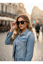 Black Glass Square Shaped Retro Men's and Women's Sunglasses - Thin Black Frame - 2