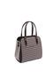 Coffee Yellow - Brown Plaid Line Square Women's Handbag Sp1136 - 2
