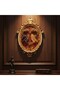 Handmade Dragon Amber Painting – Natural Amber Artwork with Decorative Gold Frame