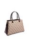 Dark Beige - Brown Monogram Women's Handbag Sp1253 - 4