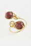 خاتم NRZSNT Ceyt من الحجر الطبيعي - (14655) لون فضي