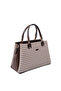 Coffee Yellow - Brown Plaid Line Square Women's Handbag Sp1253 - 4