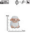Knitted Patterned Sheep Keychain Bag Ornament Hard Heavy Figure - 6