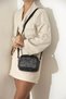 M.Silver - Black Honeycomb Women's Crossbody Bag Sp1111