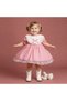 Baby Girl Dress with Confetti Collar and Ruffled Puffy Skirt