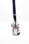 White - Navy Blue Plaid Women's Crossbody Bag Sp1094 - 3