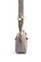 Sand Beige - Sand Beige Plaid Line Square Women's Crossbody Bag Sp1184 - 3