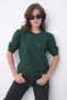 Floral Tulle Detailed Short Sleeve Knitwear Blouse Ss26Bz0030 - 6
