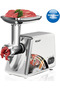 Electric Meat Grinder, White, with Multiple Grinding Plates Sausage Stuffer Maker, | Flare Gadgets