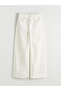 Wideleg Girls' Gabardine Trousers