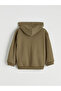 Khaki Color Blocked Boys' Thick Tracksuit Set - 4