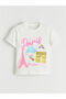 Ecru Paris Printed Girls' T-Shirt from Güli̇s Gi̇yi̇m